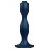 Satisfyer Doble Bala-R - dildo con peso (azul oscuro)