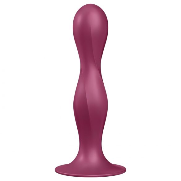 Doble Placer Satisfyer - dildo con peso y ventosa (rojo)