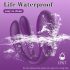 Mrow - vibrador doble recargable y resistente al agua (lila)