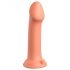 Dillio Gran Héroe - dildo de silicona con base adherente (17 cm) - naranja