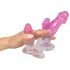 Conjunto de Entrenador Anal Crystal Clear - 3 piezas (transparente-rosa)