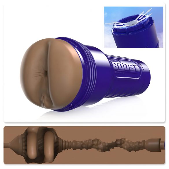 Fleshlight Boost Blast - masturbador realista trasero (marrón)