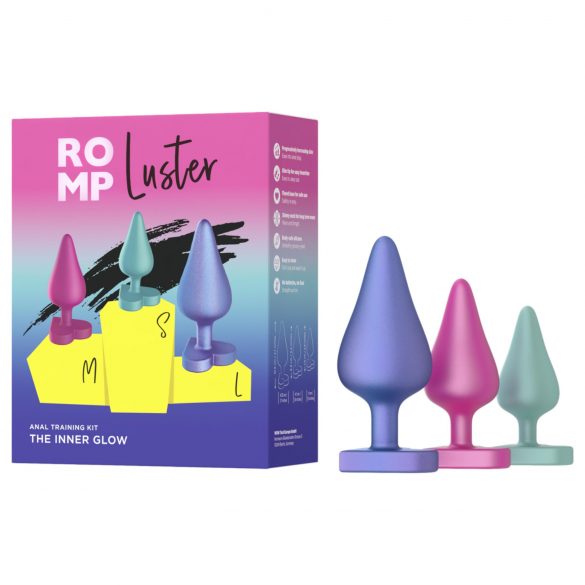 ROMP Luster - set de entrenamiento anal (3 piezas)