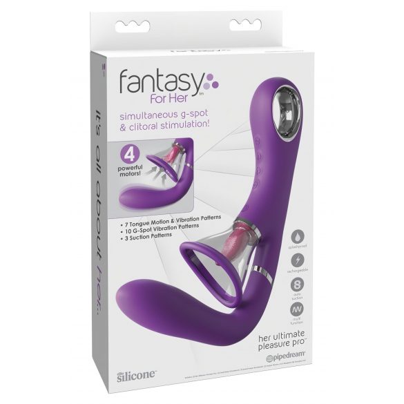 Fantasy For Her - Vibrador 4 motores G-punto y clítoris (lila)