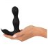 Rebel - Vibrador prostático 2en1 con control (negro)