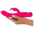 Vibrador digital Pink Sunset con brazo para clítoris (rosa)