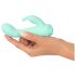 Cuties Mini 4 - vibrador conejo, recargable e impermeable (verde)