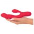 Conejito Vibrador Smile de 3 Motores Recargable (rojo)