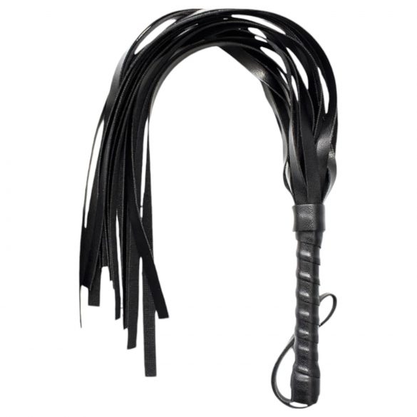 Fusta de cuero sintético negro (42cm)