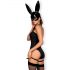 Sexy Bunny Negra - Disfraz Coqueta