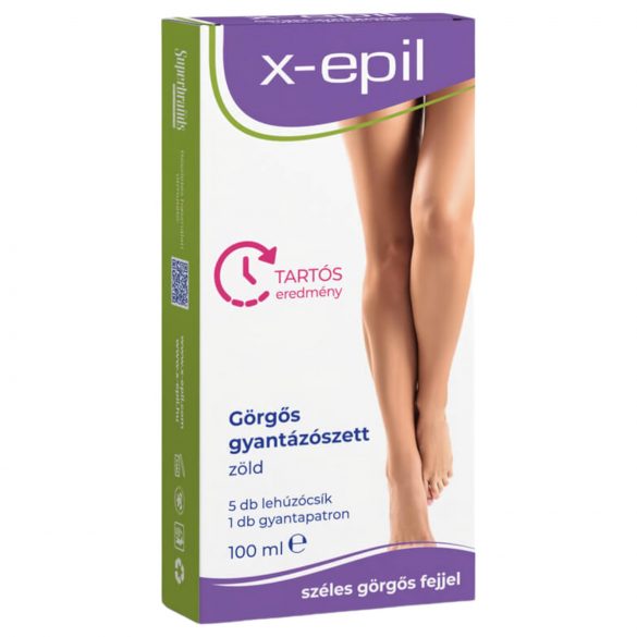 X-Epil - Set de Cera con Rodillo - Verde