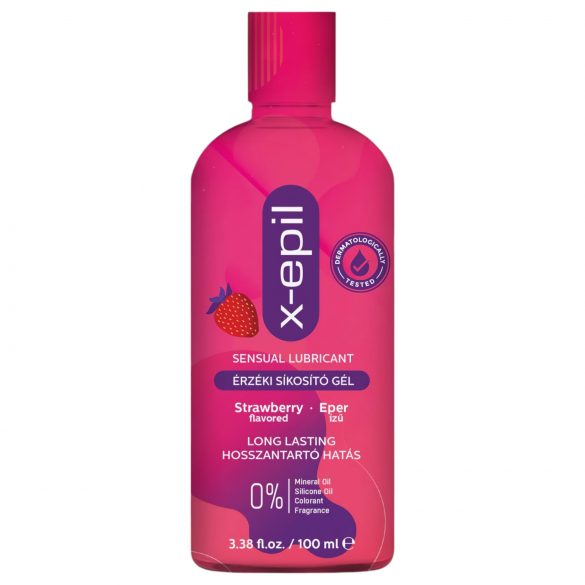 X-Epil - gel lubricante sensual sabor fresa (100ml)