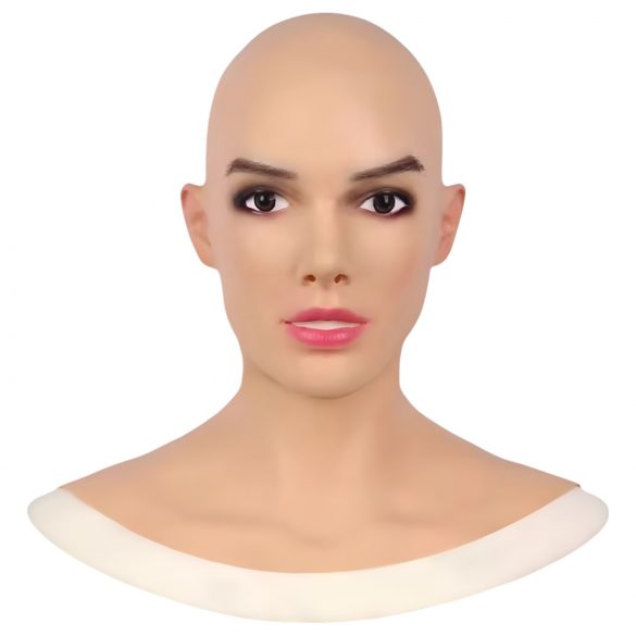 Máscara de rostro femenino de silicona (natural)