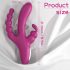 Vibrador Joker HD 3 en 1, recargable y resistente al agua (lila)