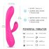 Vibrador recargable caliente y resistente al agua - Rosa