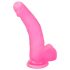 Dildo realista de gelatina con base - 20 cm (rosa)