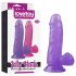 Dildo realista Lovetoy Jelly Studs 15cm (púrpura)