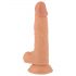 Sr. Atrevido - Dildo ventosa y testículos - 19cm (natural)