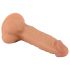 Sr. Atrevido - Dildo ventosa y testículos - 19cm (natural)