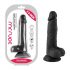 Mr. Rude - Dildo realista con ventosa y testículos - 19cm (negro)