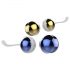 Nalone Yany Love - Set de bolas de geisha ajustable (azul-dorado)