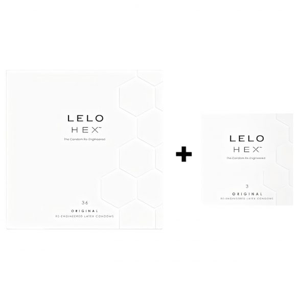 LELO Hex Original - Paquete de condones de lujo (36+3)