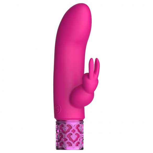 Royal Gems Dazzling - Vibrador recargable con brazo para clítoris (rosa)