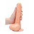 RealRock Dong 8 - Dildo realista con testículos (20 cm) - natural