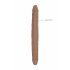 RealRock Doble Dildo 18 - 46cm - oscuro natural