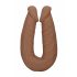 RealRock Doble Dildo 18 - 46cm - oscuro natural