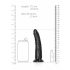 Dildo Realista RealRock Slim - 15,5cm (negro)