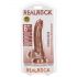 RealRock - consolador natural oscuro con ventosa 15,5cm