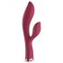 Raytech Rose - Vibrador rojo resistente al agua con estimulador de clítoris