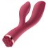 Raytech Rose - Vibrador rojo resistente al agua con estimulador de clítoris