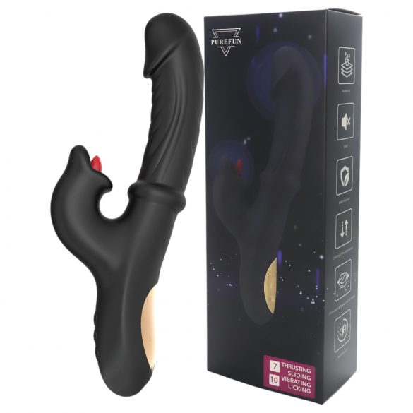 Wilson - vibrador con brazo estimulador de clítoris (negro)