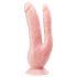 Dr. Skin 8 - Doble Dildo con Base de Succión (Natural)