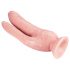 Dr. Skin 8 - Doble Dildo con Base de Succión (Natural)