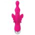 Evolved - Vibrador rosa con perlas y estimulador de clítoris