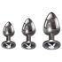 Playboy - juego de plugs anales (plata) - 3 piezas