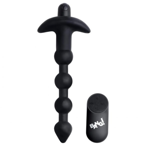 Bang! - vibrador anal radio control recargable (negro)