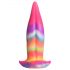 Lengua Luminescente - Dildo Silicona 21 cm (Arcoíris)