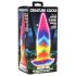 Lengua Luminescente - Dildo Silicona 21 cm (Arcoíris)