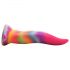 Lengua Luminescente - Dildo Silicona 21 cm (Arcoíris)