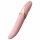 Zalo Eve - vibrador rosa, cálido y giratorio con batería recargable