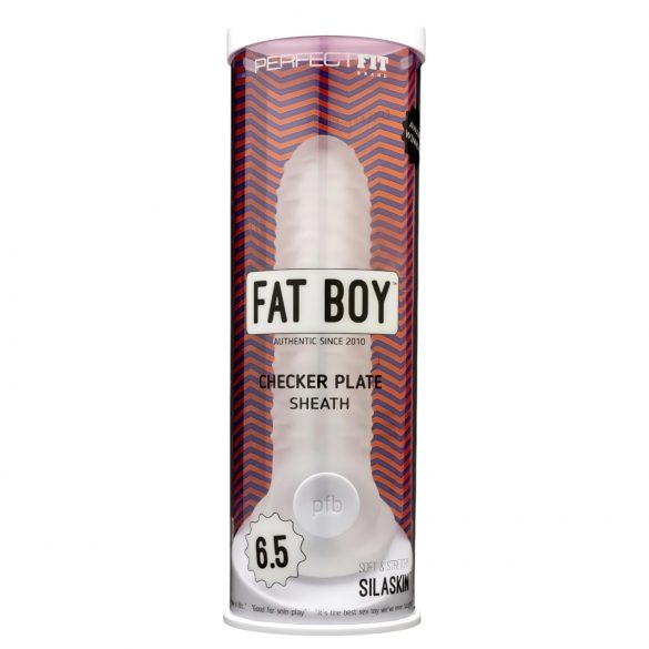 Fat Boy Checker - Funda 17cm - Blanco leche