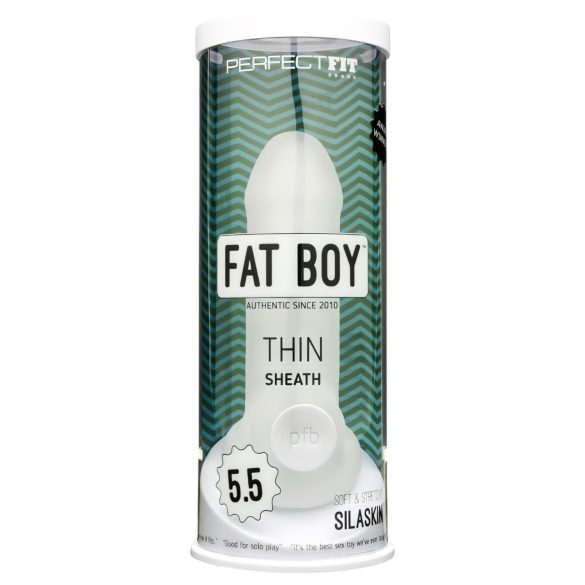 Fat Boy Fino - funda pene 15cm - blanco leche