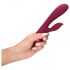 Loveline - Vibrador rojo con brazo para clítoris recargable