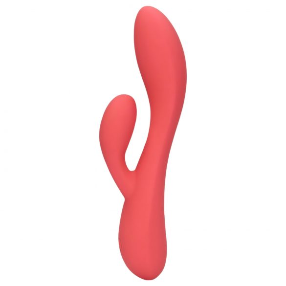 Loveline - Vibrador recargable e impermeable con estimulador de clítoris (rosa)