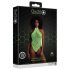 Ouch! - Body efecto tirantes brillante (neón verde) - XL-4XL