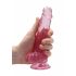 REALROCK - dildo realista traslúcido - rosa (17cm)